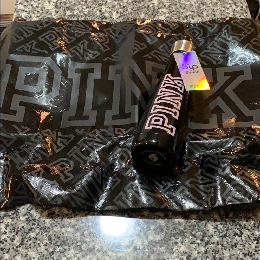 Victoria Secret PINK Beach Bag & Swell Bottle. NWT